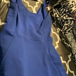 Blue skater dress